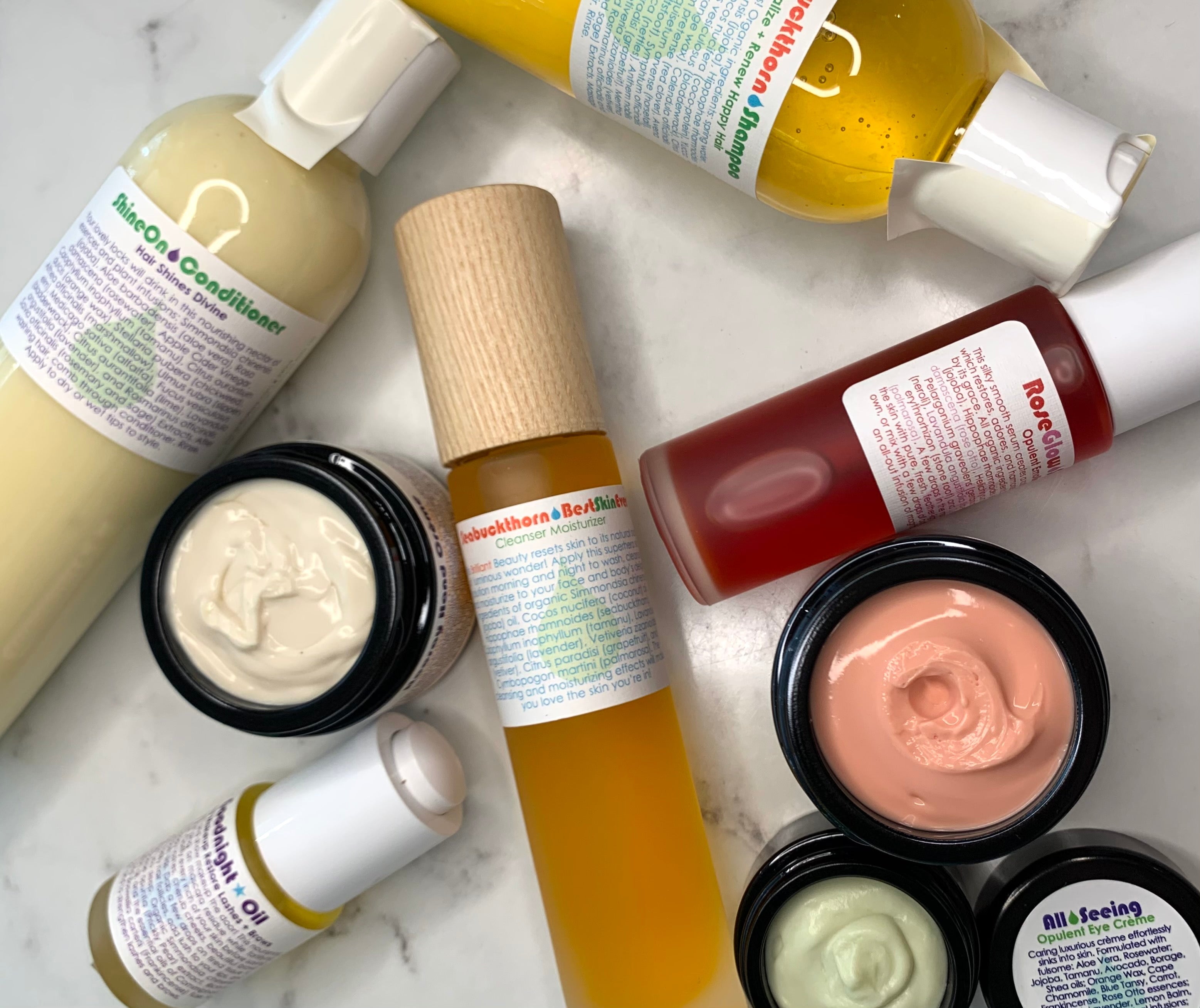 Assortment of Living Libations Products | Sunja Link Body Shoppe | Canada