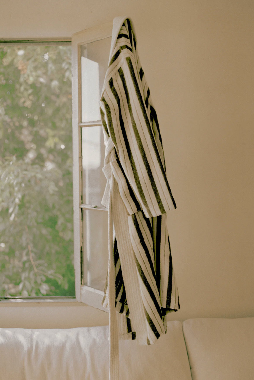 SULIS BATH ROBE - Heavyweight Caper & Chalk