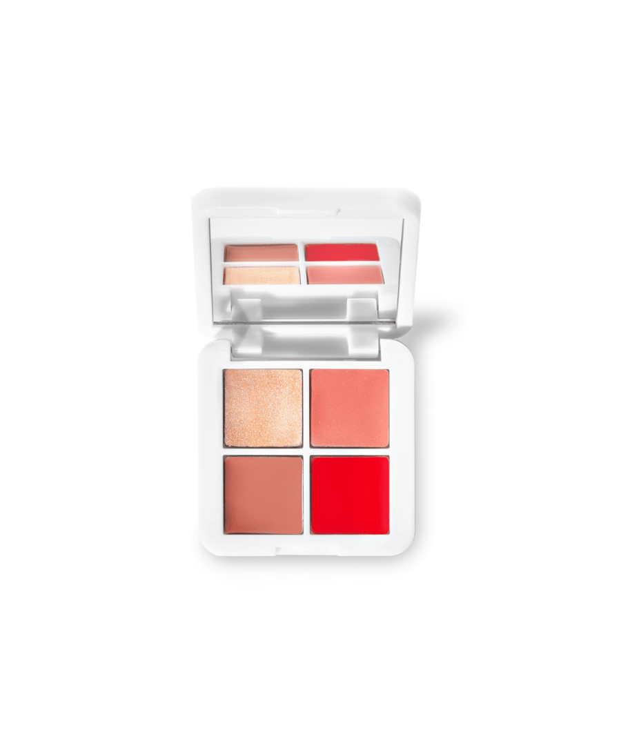 RMS Lipstick, blush, multi-use makeup Lip2Cheek Glow Quad Mini sunja link - canada