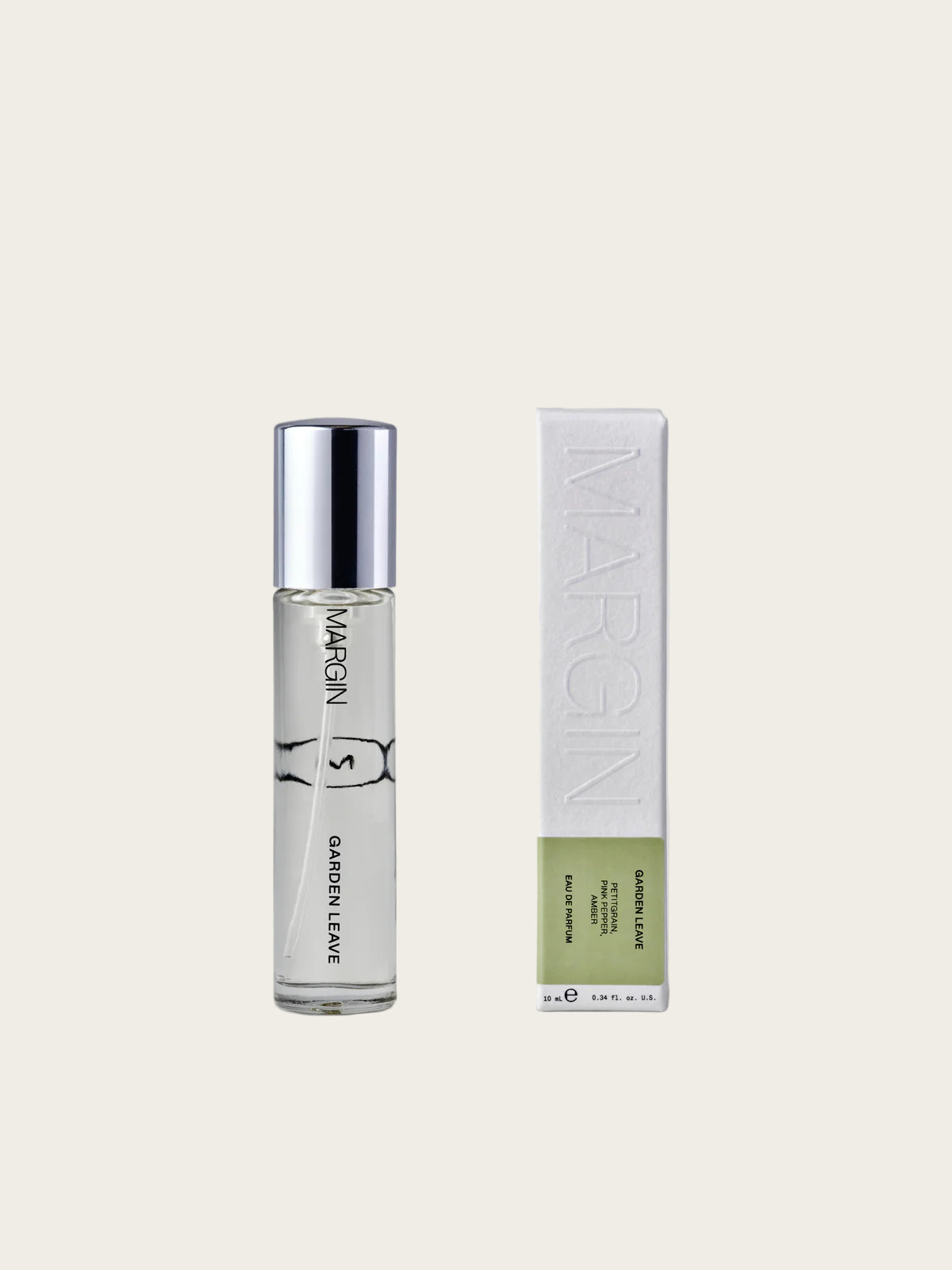 Skincare bottle and packaging with 'NARIN' branding on a light gray background