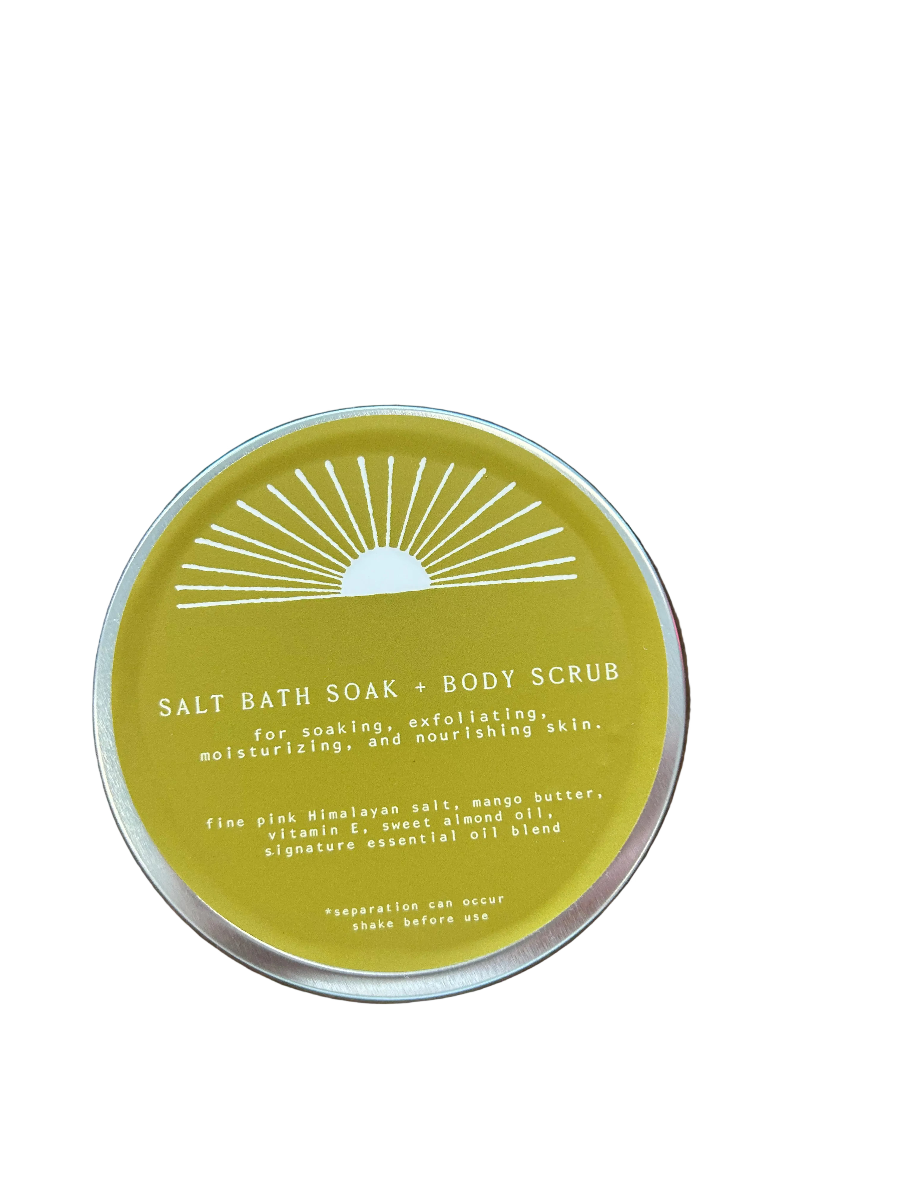 Salt bath soak + body scrub