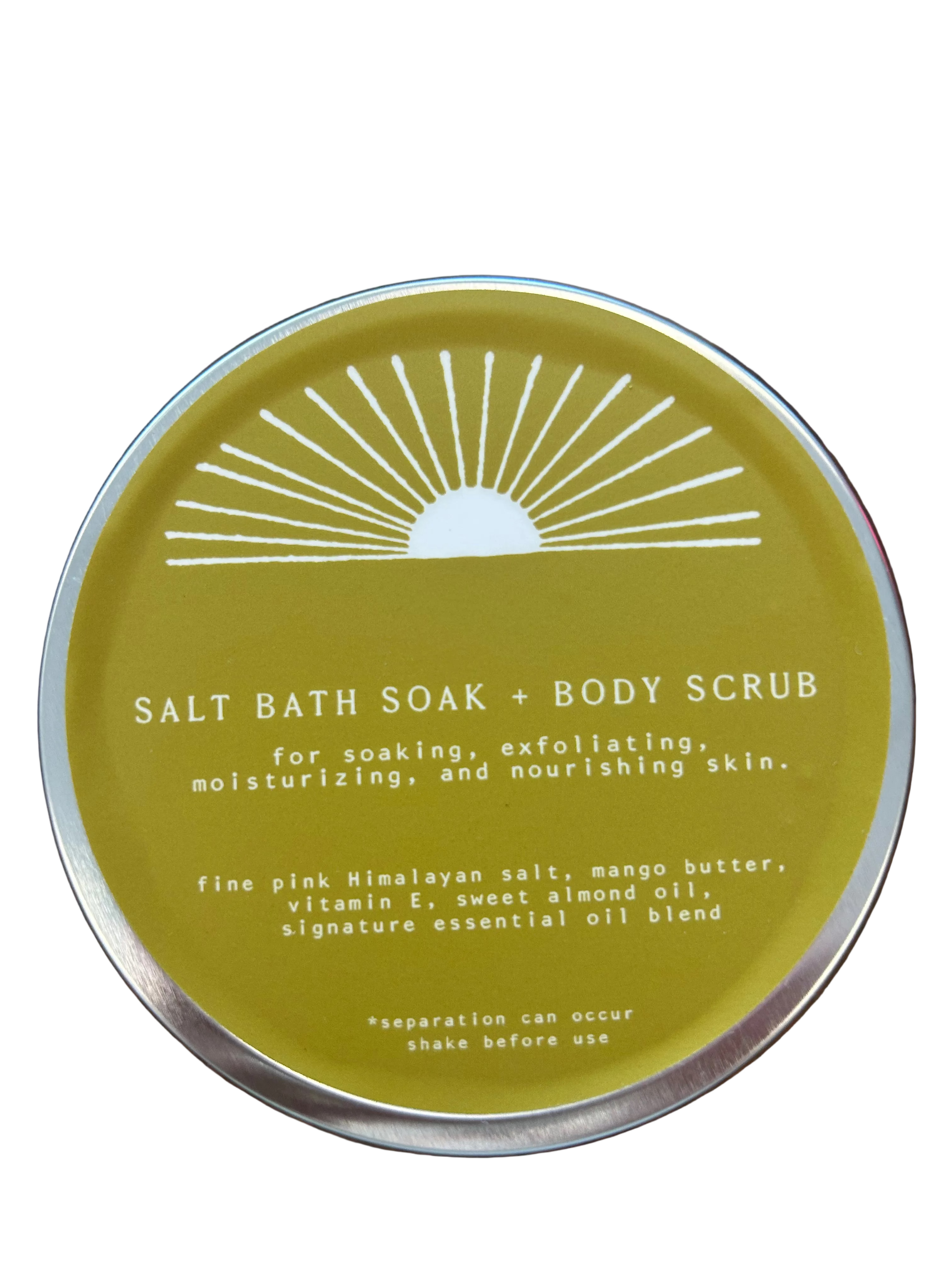 Salt bath soak + body scrub