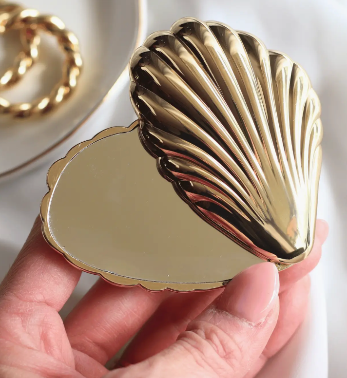 Seashell Compact Mirror
