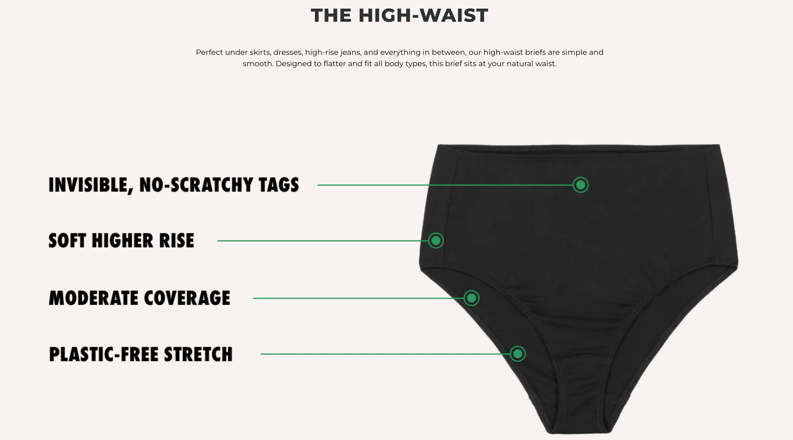 ORGANIC COTTON HIGH-WAIST BRIEF (more coming soon)