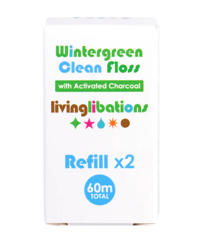 Living Libations floss 2x refill Wintergreen Clean Floss sunja link - canada