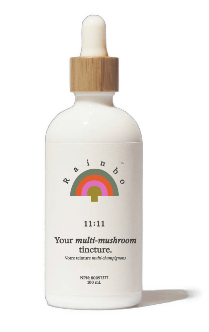 Rainbo wellness tincture 11:11 Multi-Mushroom Tincture sunja link - canada