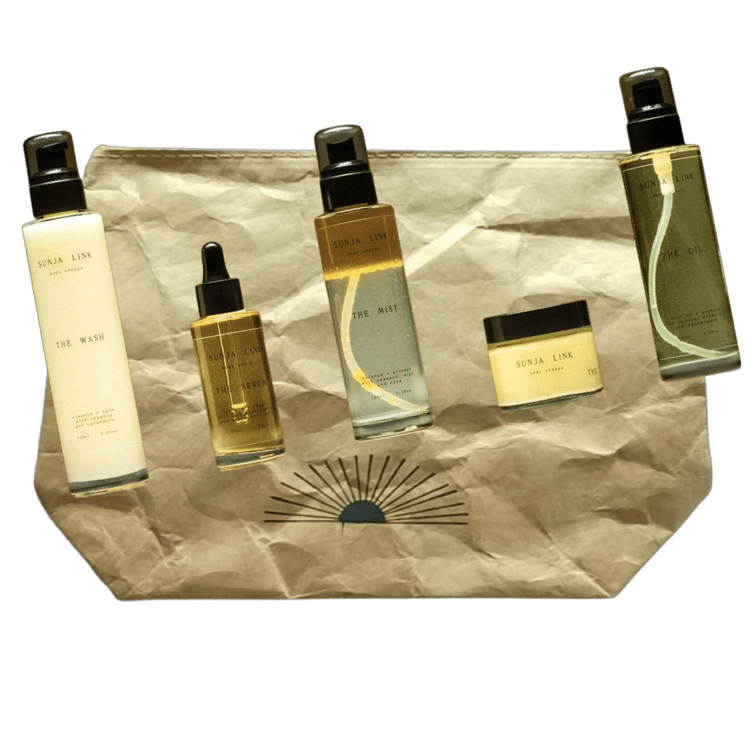 Sunja Link Body Shoppe Serum, face cream, moisturizer Sun toiletry / cosmetic Bag sunja link - canada